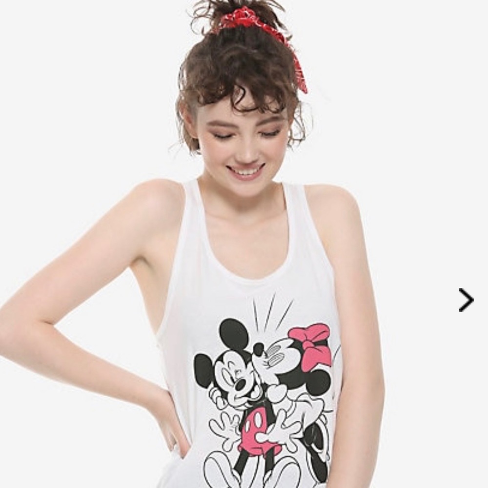 Disney Minnie Mouse & Mickey Mouse Kiss Tank Top